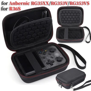 Étui pour Console de jeu Portable R36S, housse de transport pour Anbernic RG35XX RG353V RG353VS, sac de voyage rigide Portable, accessoires de jeu Étui pour Console de jeu Portable R36S, housse de transport pour Anbernic RG35XX RG353V RG353VS, sac de voyage rigide Portable, accessoires de jeu