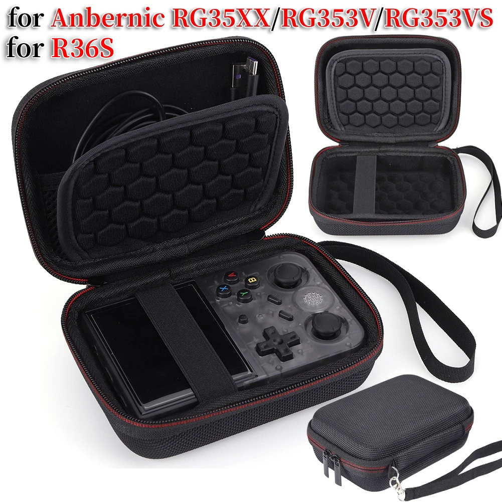 Étui pour Console de jeu Portable R36S, housse de transport pour Anbernic RG35XX RG353V RG353VS, sac de voyage rigide Portable, accessoires de jeu Étui pour Console de jeu Portable R36S, housse de transport pour Anbernic RG35XX RG353V RG353VS, sac de voyage rigide Portable, accessoires de jeu