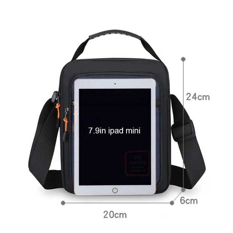 petit sac à main décontracté en nylon pour hommes, sac à bandoulière élégant pour hommes, compact et léger, sac à main messager tendance
