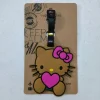 10cm dessin animé sanrio anime kawaii hello kitty étiquette de bagage valise id porte adresse bagages étiquettes d'embarquement étiquette portable