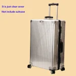 Juste de bagage pour Rimowa Classic avec fermeture éclair, étui de protection, transparent, PVC, anti-poussière, valise, accessoires personnalisés