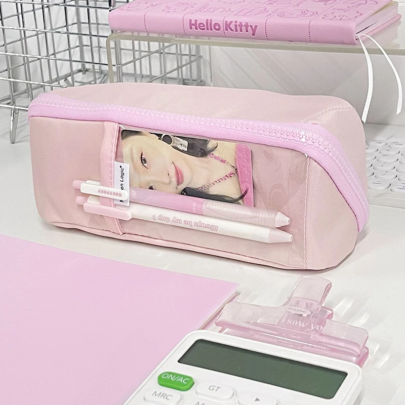 sac à crayons de grande capacité, esthétique, École, grande poudres, mignon, support de papeterie, Étui à stylos pour enfants, fournitures scolaires pour Étudiants