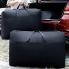 sacs à bagages mobiles imperméables extra larges, couleur unie, sac d'organisation de vêtements de grande capacité, outil d'organisation de rangement à domicile