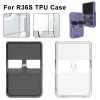 Étui de protection pour console de jeu portable r36s, housse de protection en silicone, boîte de rangement anti rayures, étui en silicone lavable pour r36s