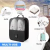 Valises à 3 couches, fourre-tout, sac de rangement de chaussures de voyage Portable avec fermeture à glissière, sac organisateur de chaussures multifonction Valises à 3 couches, fourre-tout, sac de rangement de chaussures de voyage Portable avec fermeture à glissière, sac organisateur de chaussures multifonction