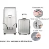 nouveau housse de protection transparente pour bagages de 20 à 30 pouces, housse de valise épaisse et imperméable, housse roulante en pvc pour valise de voyage
