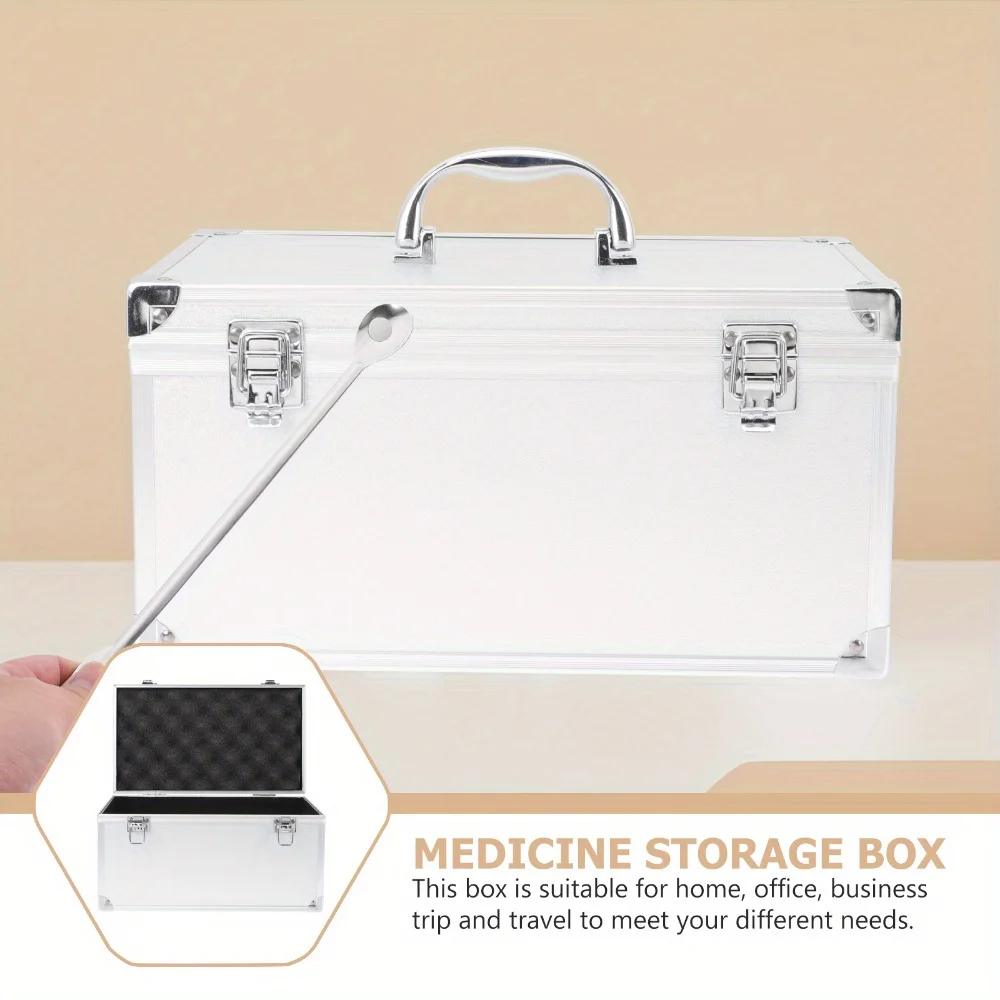 pièces de valise en aluminium, conteneurs de toilette, jouet dur, organization de garage, rangement, boîtier de verrouillage en métal portable sans éponge