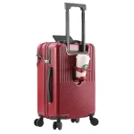 BUNNYFLY valise bagages valise d&rsquo;affaires élégante avec porte-gobelet compacte 20 pouces légère bagage à main
