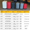 valise multifonction cadre en aluminium grande capacité pc valises voyage 20/24/30/36 pouces valise à bagages surdimensionnée cabine de voyage