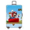 housse de protection élastique pour bagages, jeu marios bros, housse de protection pour valise, anime épais, étiquettes de fixation rétractable, boîtier de chariot de voyage, décoration