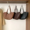 sac à main de grande capacité en cuir pour femme, fourre tout portable, de luxe, à placer sous les bras