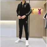 Costume d&rsquo;affaires luxueux pour hommes, grande taille, ensemble deux pièces, col élégant, tendance, lourd, à la mode