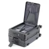 valise voyage à large poignée avec porte gobelet usb, bagages à ouverture avant, valise cabine de 20/26 pouces, sacs de voyage à main, valise à roulettes avec mot de passe, nouveau