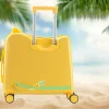 valise à roulettes pour enfants, petite valise à main pour enfants, chariot à fermeture éclair, peut s'asseoir et rouler