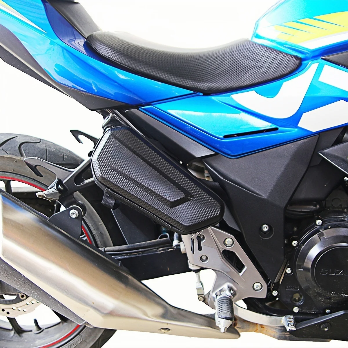 sac latéral de moto de grande capacité, sacoche universelle sans logo, pochette de rangement multifonctionnelle étanche