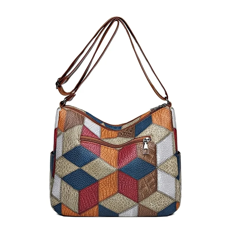 sac à bandoulière vintage élégant pour femmes, sac à main tendance, sac à bandoulière multi poches, sac à bandoulière rétro assorti pour le quotidien