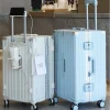 valise de grande capacité 30/32 pouces, cadre en aluminium épais, solide et durable, boîtier de chariot à bagages, valise à main de 20 à 28 pouces
