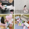 valise de cabine abs multifonctionnelle pour enfants, lit de voyage pour bébé, bagages pour enfants, peut s'asseoir et rouler, multi usages