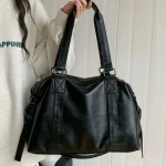 Sac fourre-tout en cuir pour femme, sac à main de simplicité, solide, vintage, initié, sac messager pour femme, mode