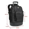valise d'Électricien, sac à outils, sacs de rangement à roues, poche multifonctionnelle pour garage, quincaillerie de menuisier, fournitures