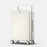 Valise à roulettes large avec interface USB, bagage de voyage léger, roue silencieuse à 360 °, valise multifonctionnelle, grande capacité