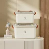 boîte à médicaments de grande capacité, kit médical portable de premiers secours à domicile, boîte à médicaments d'urgence familiale avec étui de stockage de médicaments multicouche