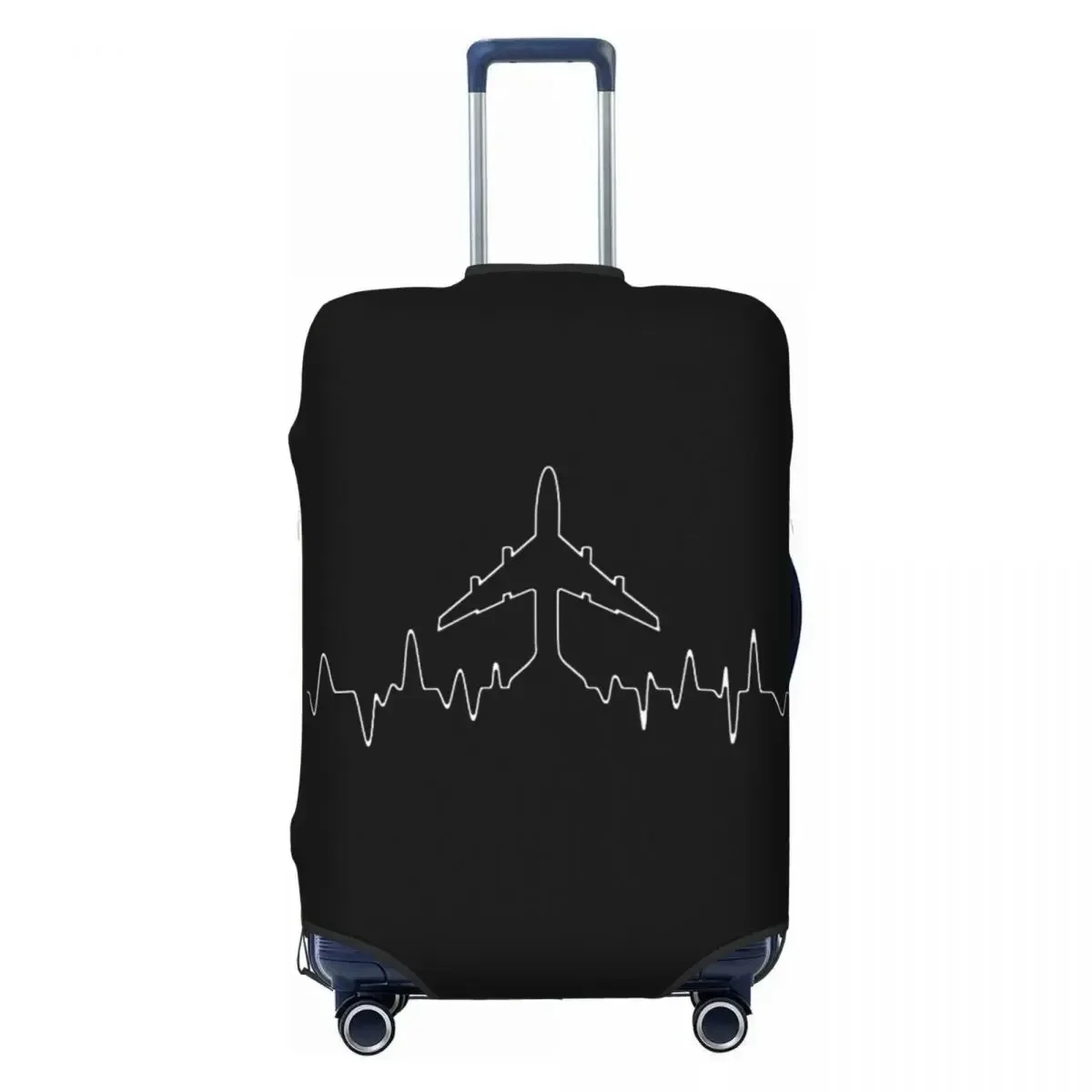 housse de protection personnalisée pour bagages d'équipage de vol d'avion, housse de protection amusante pour valise de voyage de pilote d'aviateur d'avion de 18 à 32 pouces