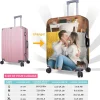 juste de bagage personnalisée avec photo et texte, protection de valise élastique personnalisée, lavable, double face, 1 pièce