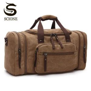 Sac à main de voyage en toile pour hommes, sacs à bagages à main, sac de sport, sac à dos lancé le week-end, sacs à main légers multifonctionnels