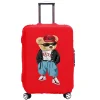 juste de protection élastique pour valise de voyage, housses anti poussière, adaptée aux valises de 18 à 32 pouces, veste ours, mode
