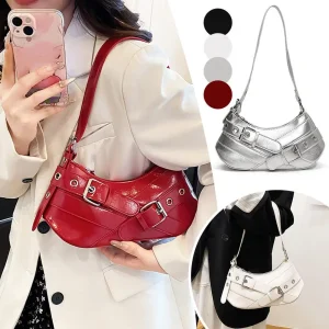 Sac à main Vintage sous les bras, sac à aisselles pour fille, sac à bandoulière simple pour moto, polyvalent, Style Punk, sac à main décontracté Sac à main Vintage sous les bras, sac à aisselles pour fille, sac à bandoulière simple pour moto, polyvalent, Style Punk, sac à main décontracté