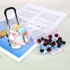 Mini valise avec poignée, boîte de rangement transparente pour petits accessoires, articles décoratifs DIY, ornements de table, boîte de rangement
