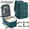 Easyjet-Sac de cabine pour hommes et femmes, sac à dos de voyage en avion, sac de transport Ryanair, sac à dos pour ordinateur portable, taille cabine, 45x36x20, 40x20x25