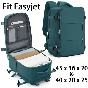 Easyjet-Sac de cabine pour hommes et femmes, sac à dos de voyage en avion, sac de transport Ryanair, sac à dos pour ordinateur portable, taille cabine, 45x36x20, 40x20x25