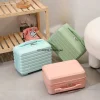 sac à cosmétiques pour bagages à main, mini sac pour femmes, petite boîte cadeau d'entreprise, articles de toilette, valise légère vintage élégante pour étudiant mu