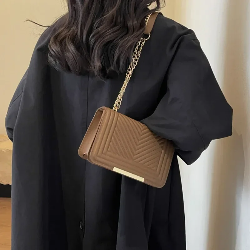 petits sacs à main en cuir pu pour femmes, sacs à bandoulière initiés, sac à bandoulière, sac à main messenger, créateur de mode, luxe, tendance féminine, 2024