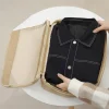 ensemble de sacs de rangement de voyage portables, valise transparente pliable, pochette de tri de vêtements à compression polyvalente, 4/6 pièces
