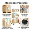 bibliothèque t1 à roulettes pour enfants, rangement pour jouets à la maison, étagères de lecture, meubles à roulettes, petite bibliothèque