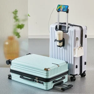 Valise légère pour voyager, sac de transport de bagages pour enfants protégé par mot de passe pour hommes et femmes, valise en cuir de 20 à 26 pouces Valise légère pour voyager, sac de transport de bagages pour enfants protégé par mot de passe pour hommes et femmes, valise en cuir de 20 à 26 pouces