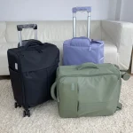 Valise à roulettes multifonctionnelle de grande capacité pour femmes, sac à bagages de voyage ultra léger, valises en nylon imperméables, sac à main d&rsquo;affaires