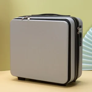 Mini valise de voyage légère, boîte cosmétique, valise à main, trousse de maquillage, boîte à mot de passe, valise d’embarquement portable, 16&Prime;