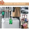 Étiquette de bagage anti perte multifonctionnelle : durable, confidentialité protégée, étanche et compatible avec les passages d'embarquement