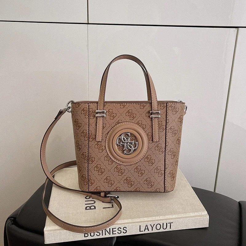 sac à bandoulière élégant de grande capacité, sac à main minimaliste en cuir pour femmes, vintage de styliste 
