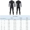 combinaison de plongée longue pour hommes, 1.5mm, matériau en néoprène sbr, doublure polaire chaude, natation en plein air, kayak, surf, dérive, m 4xl
