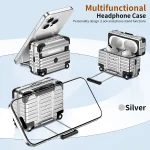Valise individuelle à la mode pour Airpods 4 3 2 Pro, étui de protection pour bagages tendance pour Airpods1/2/pro2, étui pour écouteurs anti-chute ﻿
