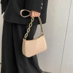 Sac fourre-tout de luxe en feutre pour femmes, fourre-tout à aisselles, croissant de mode, petit sac à main carré pour femmes, cadeau de bureau et de banlieue