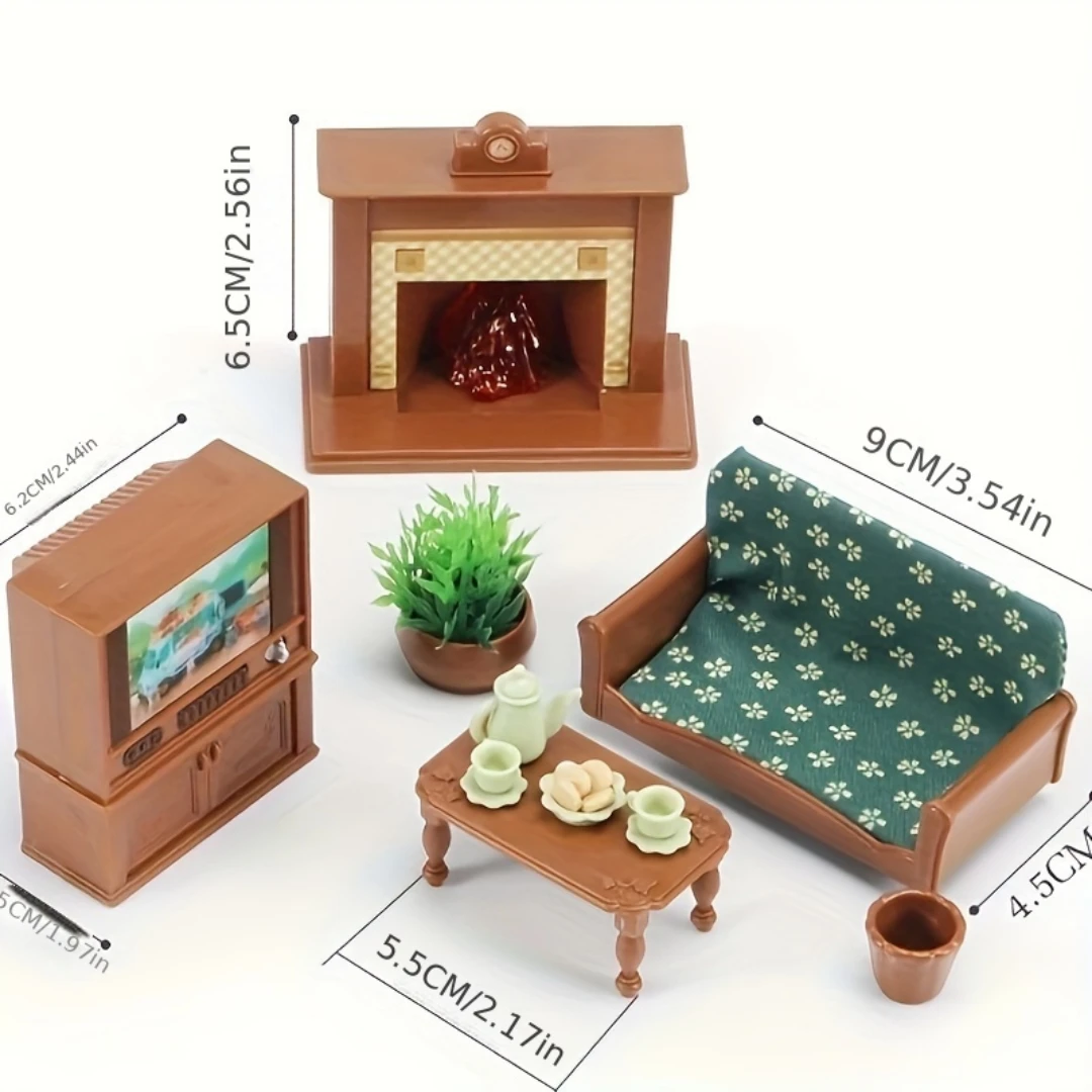 maison de jeu simulée pour enfants, mini jouet, ornements