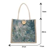 sac à main portable en lin pour femme, style ins, sacs à main pour étudiants, sacs à poignée supérieure pour femme, créateur de luxe, mode
