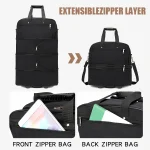 Sac à bagages pliable de grande capacité, valise Portable avec roulettes, bandoulière cachée, matériau en Nylon Durable pour voyage et transport