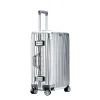 valise à roulettes en aluminium 100%, valise à roulettes en métal, bagage à main, cabine de voyage, 20 ", 24", 28/30" valise voyage